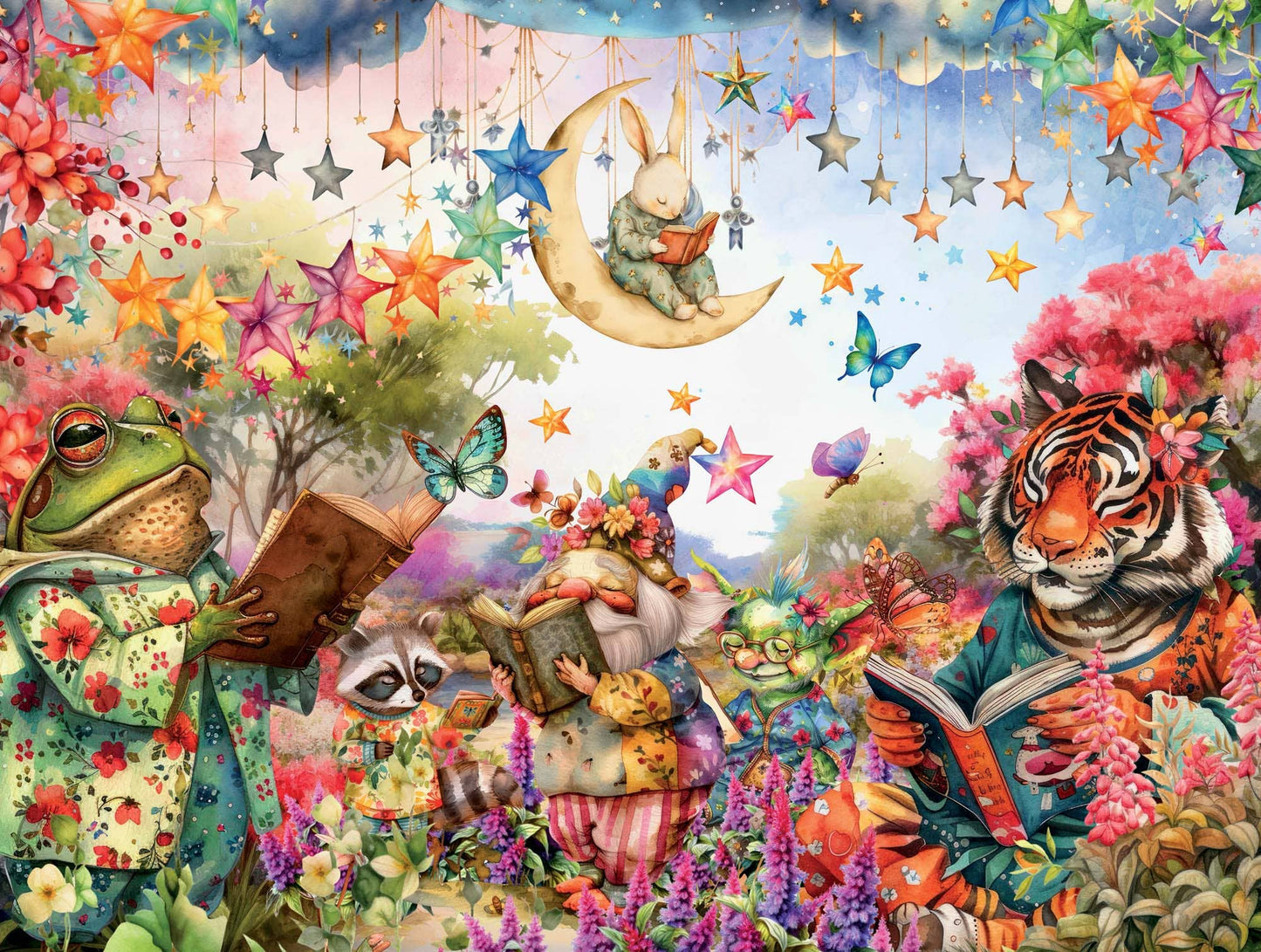 Starry Book Club - 500 piece jigsaw puzzle