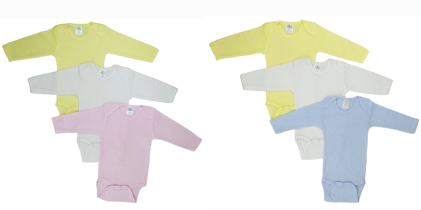 Bambini Baby Pastel Long Sleeve Onezie: Small
