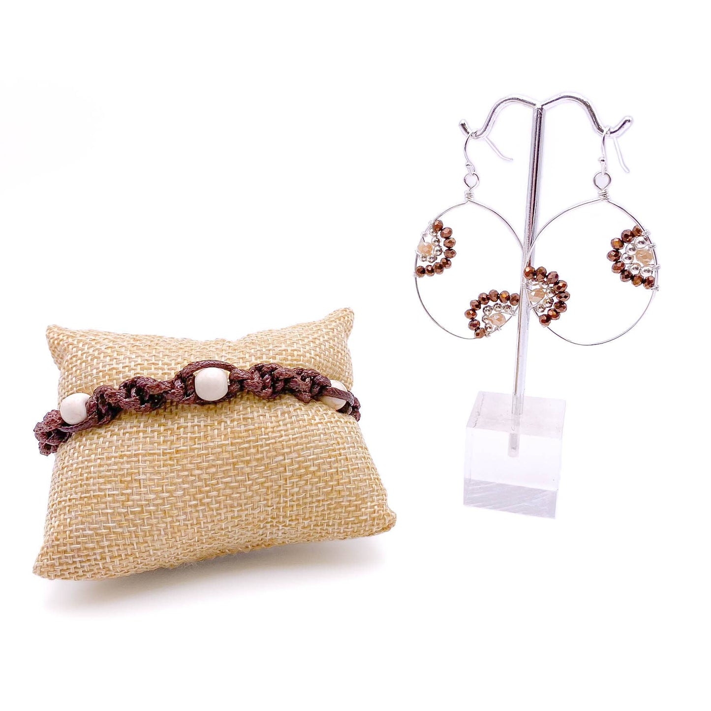 Wendi - Silver Plated Dangle Earrings with Crystals