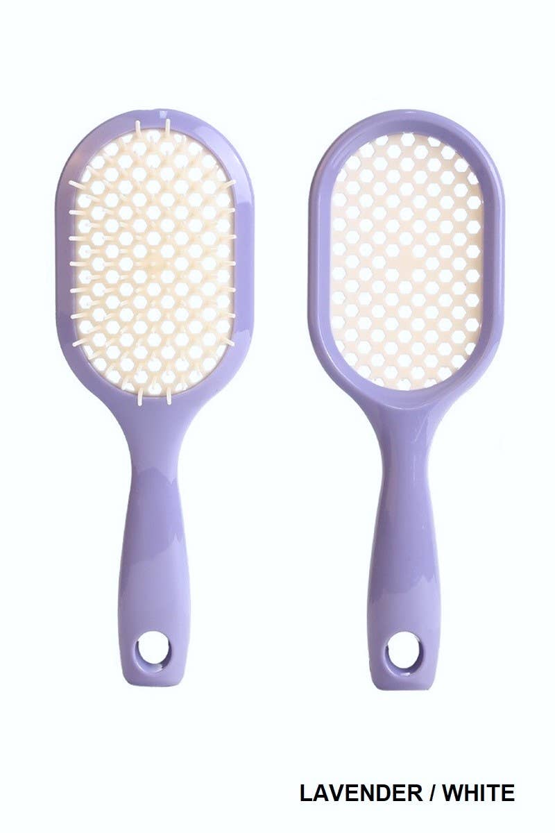 ,, SI-26504 Tik Tok hairbrush Plus Detangling Hair Comb: BLACK/FUCHSIA-169778 / OS