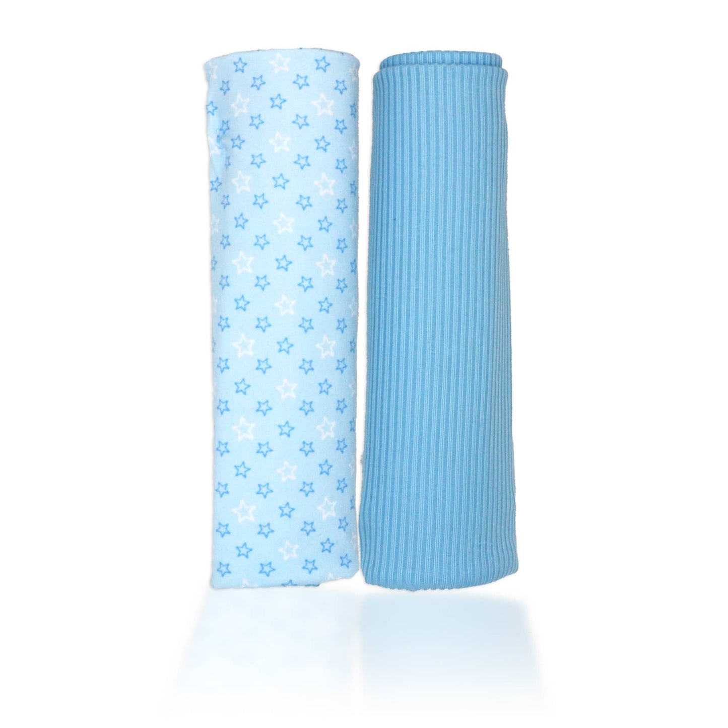 2-Pack Rib Knit Baby Wrap Swaddles: Pink