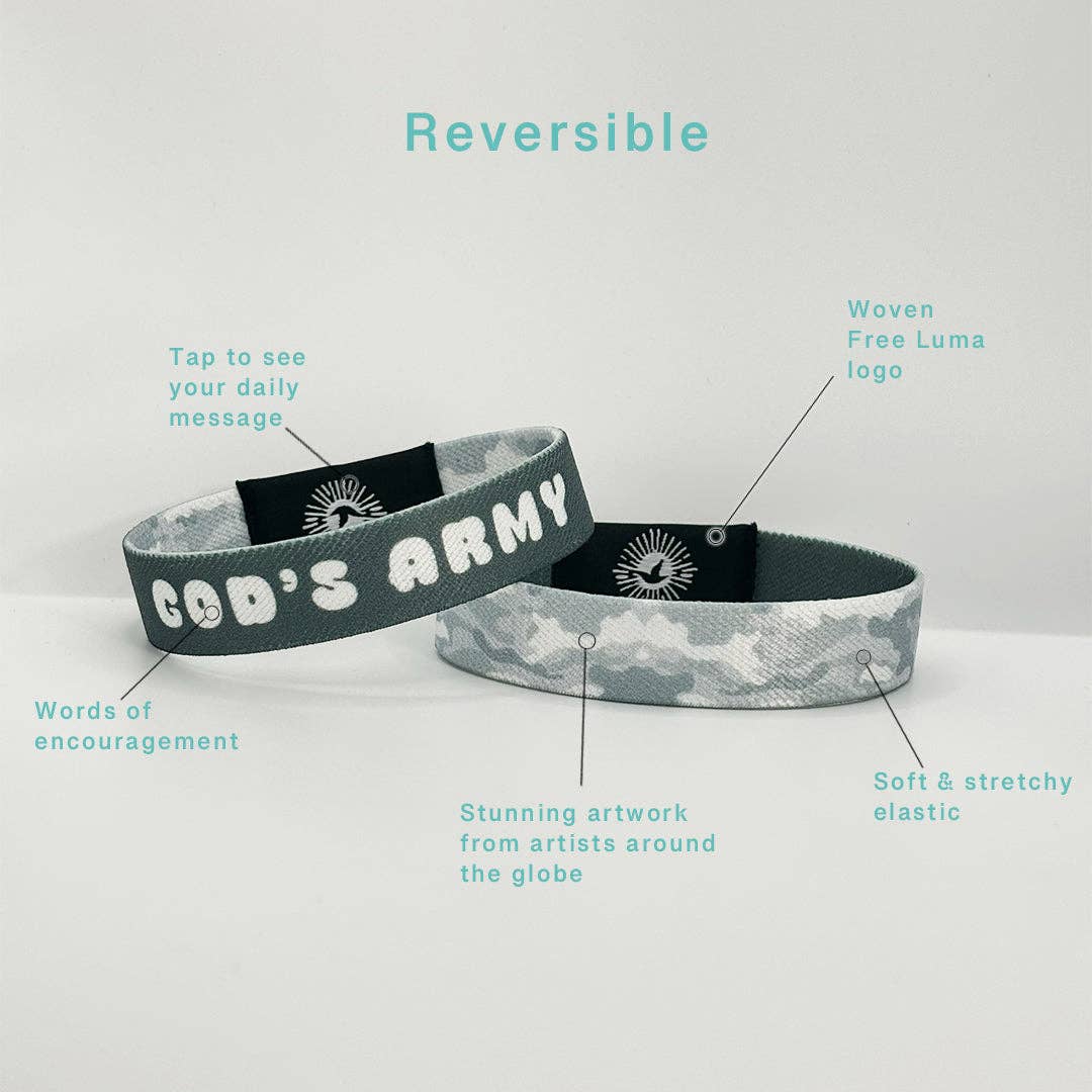 God's Army NFC Bible Verse Bracelet: Free Luma