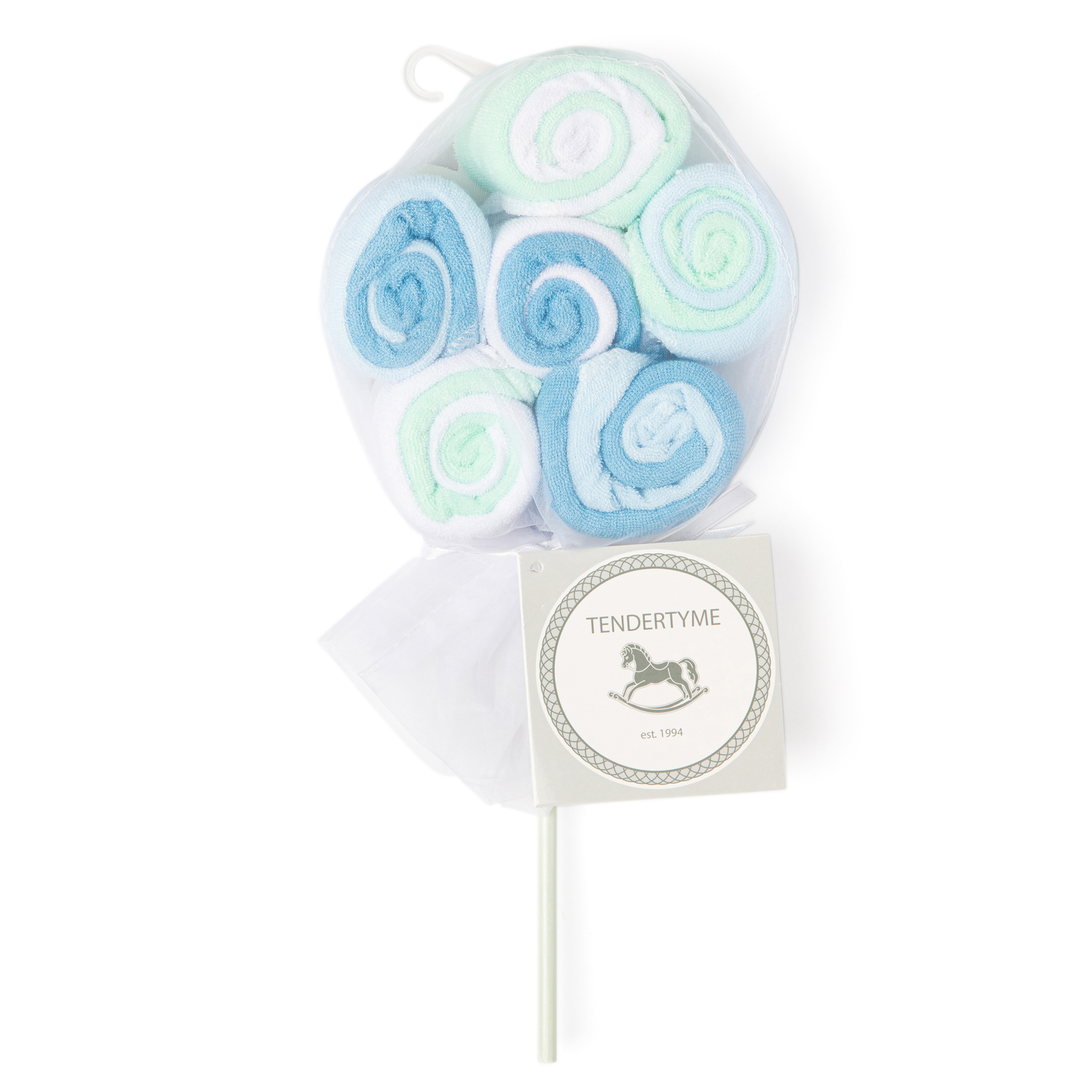 12 Pack Lollipop Washcloth: Pink