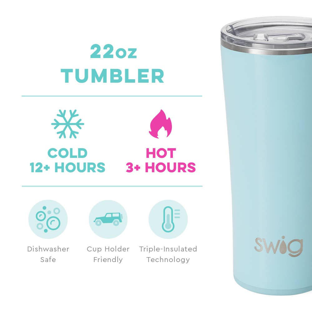 Shimmer Aquamarine Tumbler (22oz)