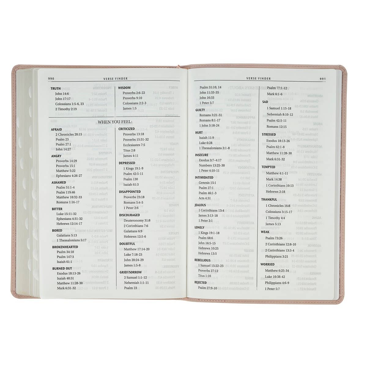 KJV Bible Thinline LP Faux Leather Trust, Pink