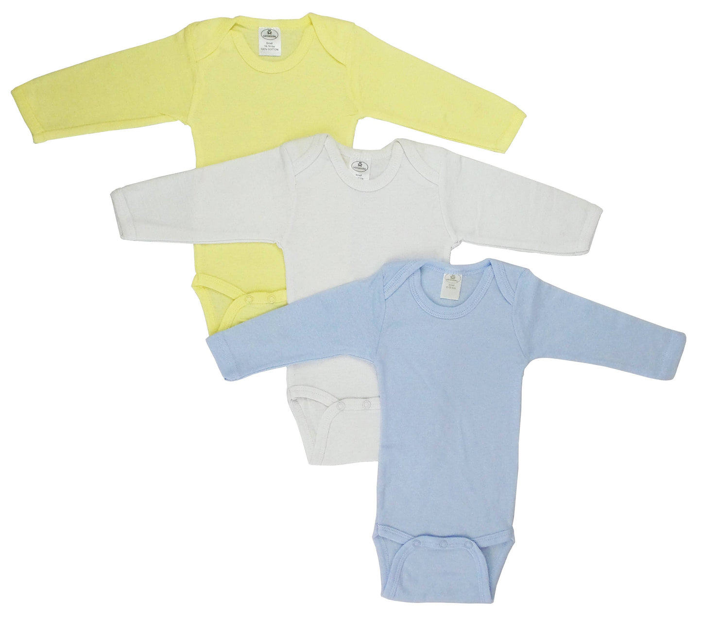 Bambini Baby Pastel Long Sleeve Onezie: Small