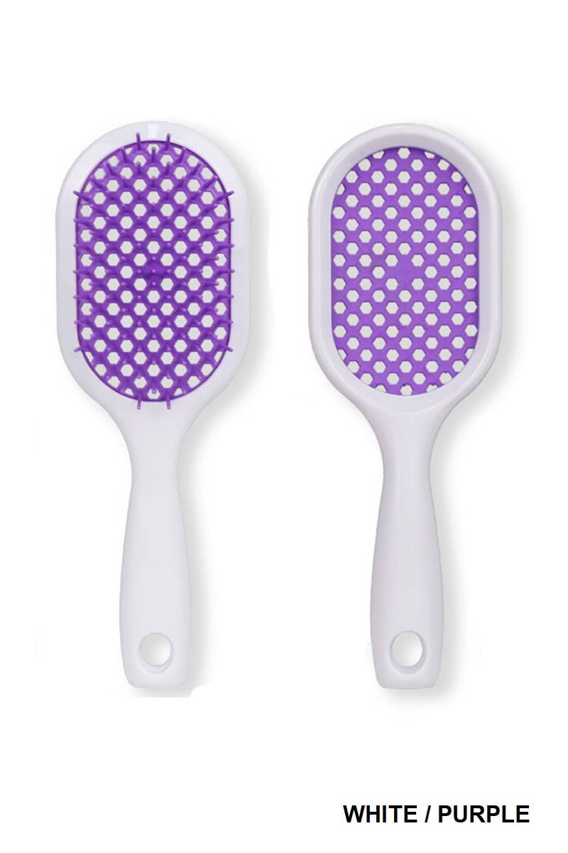 ,, SI-26504 Tik Tok hairbrush Plus Detangling Hair Comb: BLACK/FUCHSIA-169778 / OS