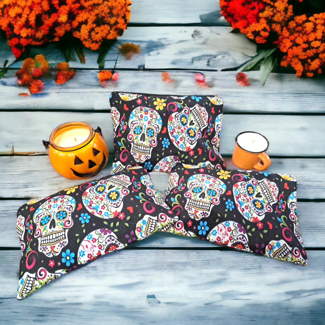 Sugar Skull Zippered Bag