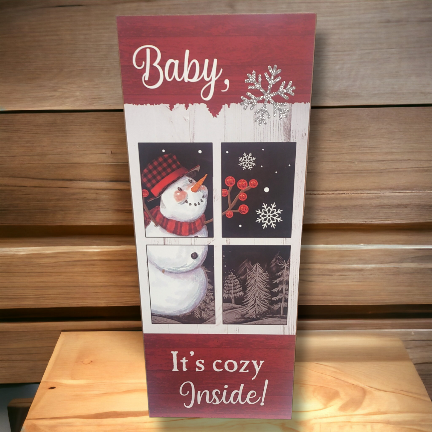 Cozy Inside Wood Sign
