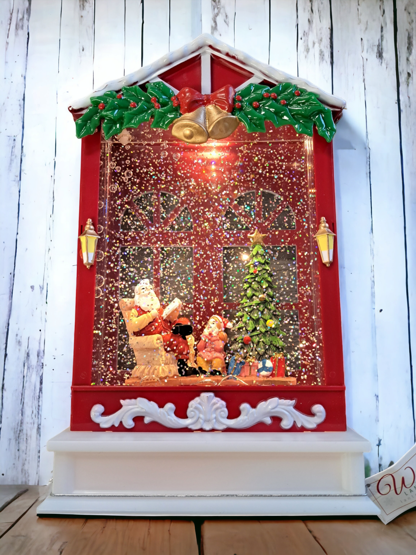Gift Craft Water Lantern- Santa