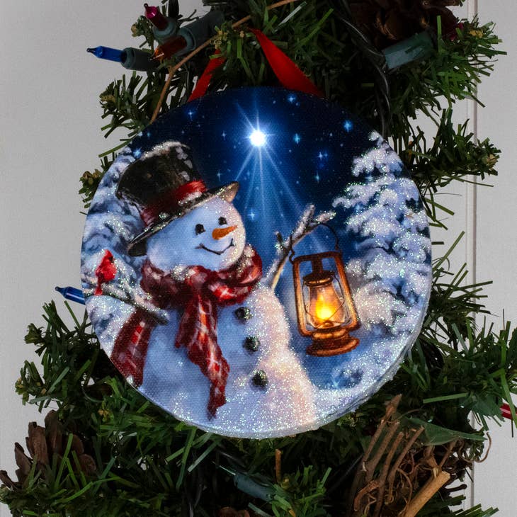 Enchanted Snowman Led Ornament