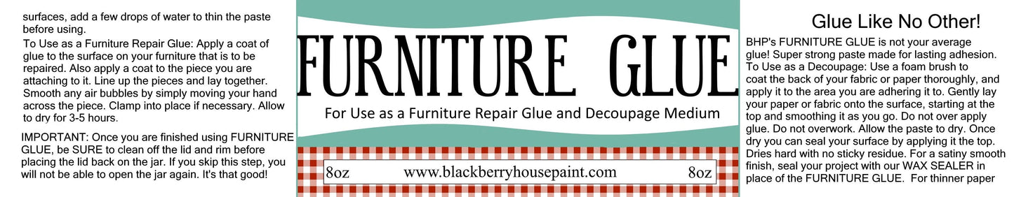 Furniture Glue / Decoupage, 8 oz - Blackberry House Paint