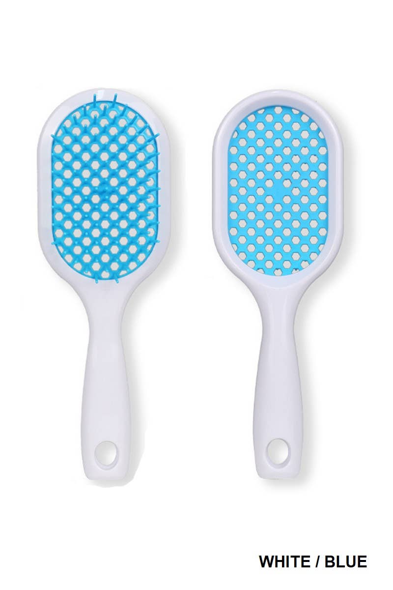 ,, SI-26504 Tik Tok hairbrush Plus Detangling Hair Comb: BLACK/FUCHSIA-169778 / OS