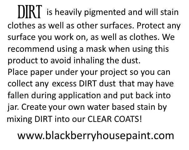 Instant Age Dirt, 4oz - Blackberry House Paint: Dark Brown