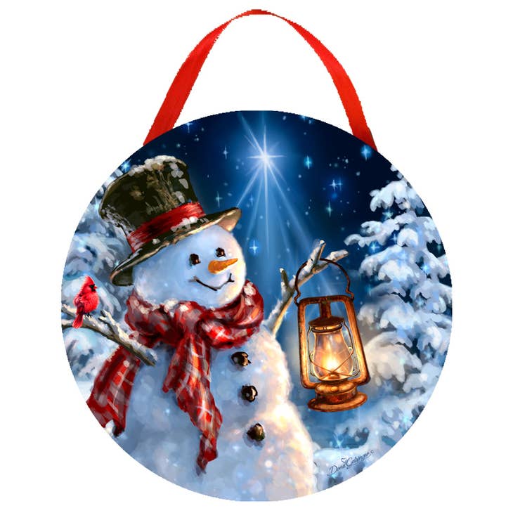 Enchanted Snowman Led Ornament