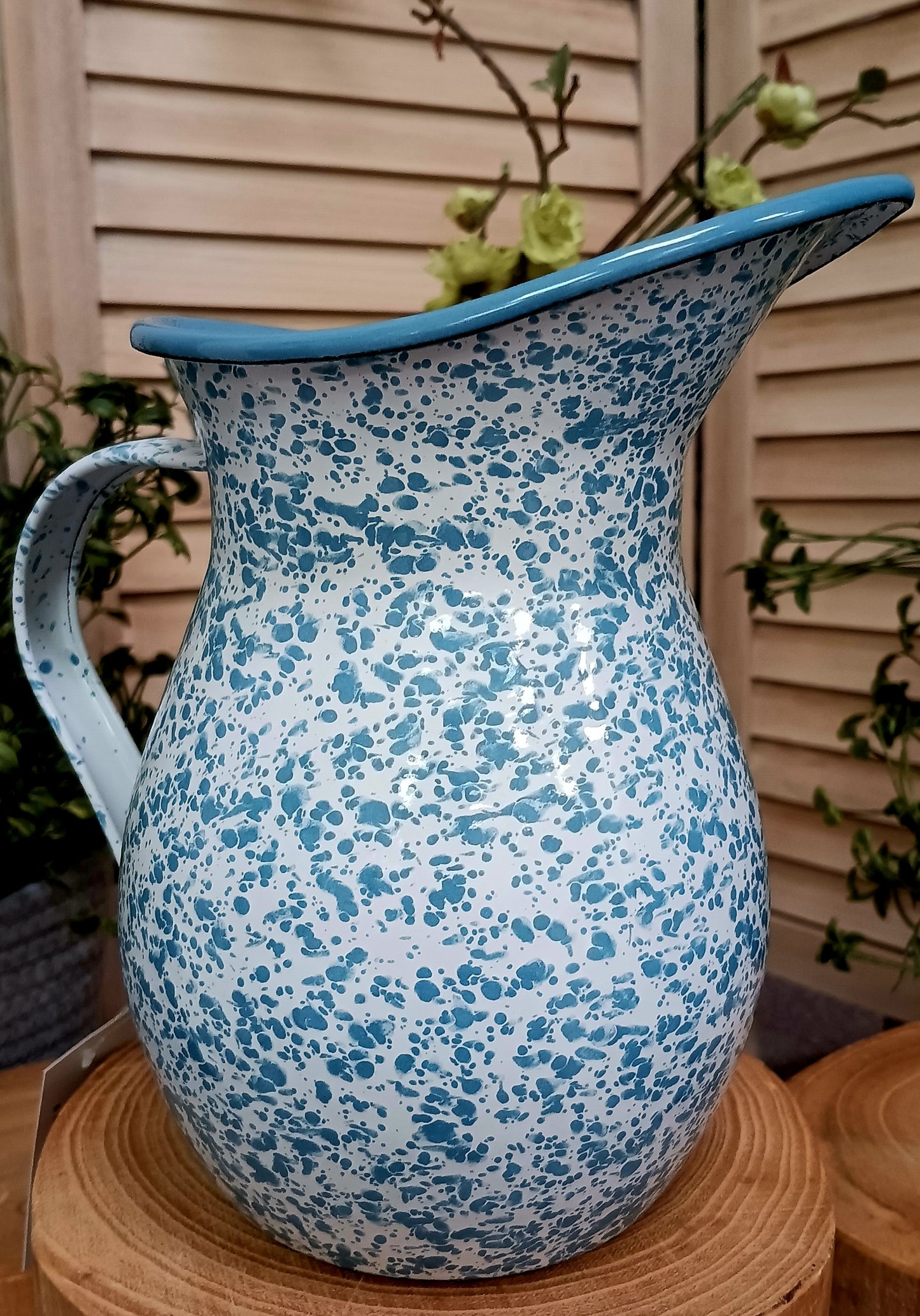 Splatter Enamel Pitcher