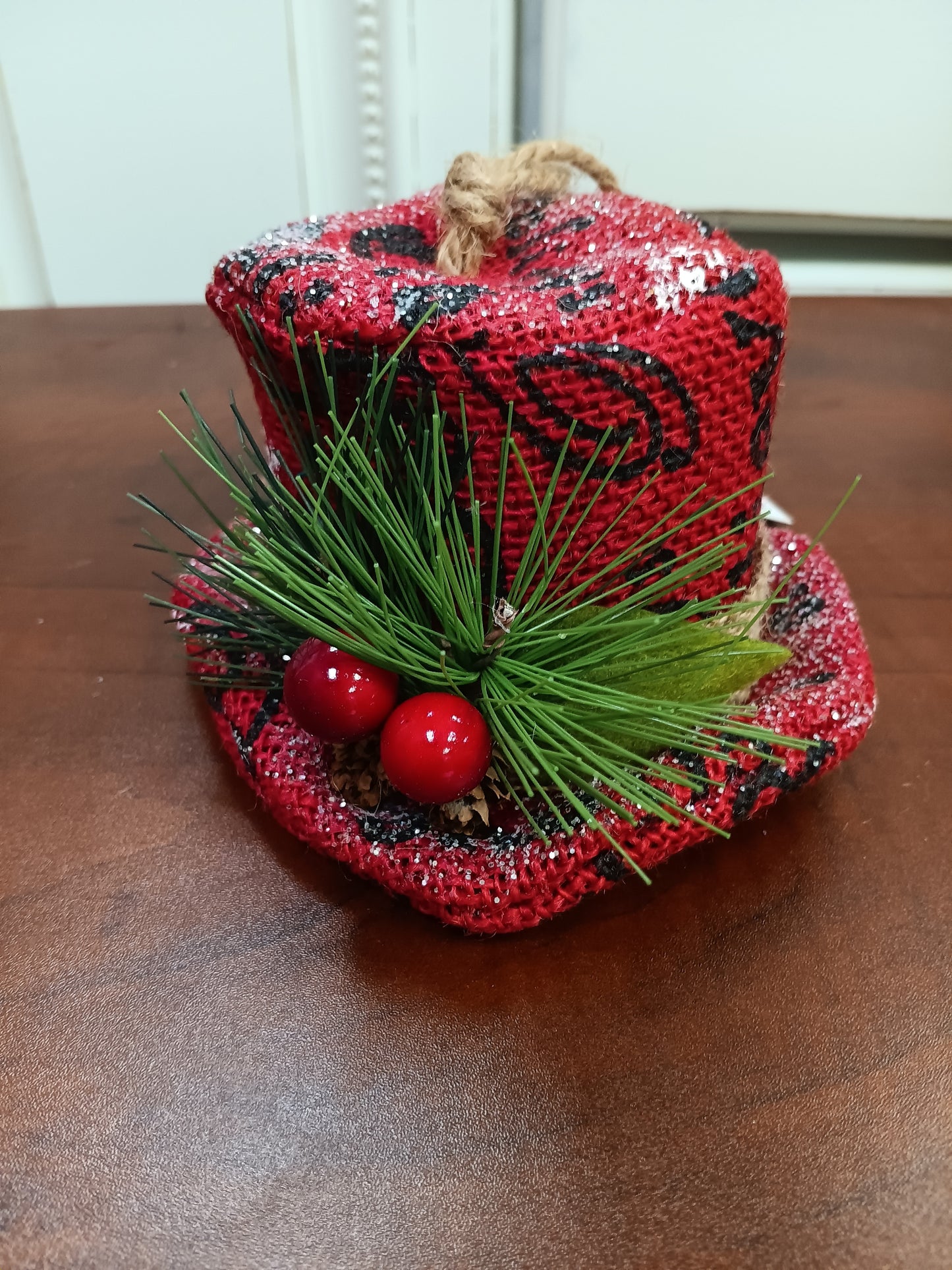 Christmas hat ornament