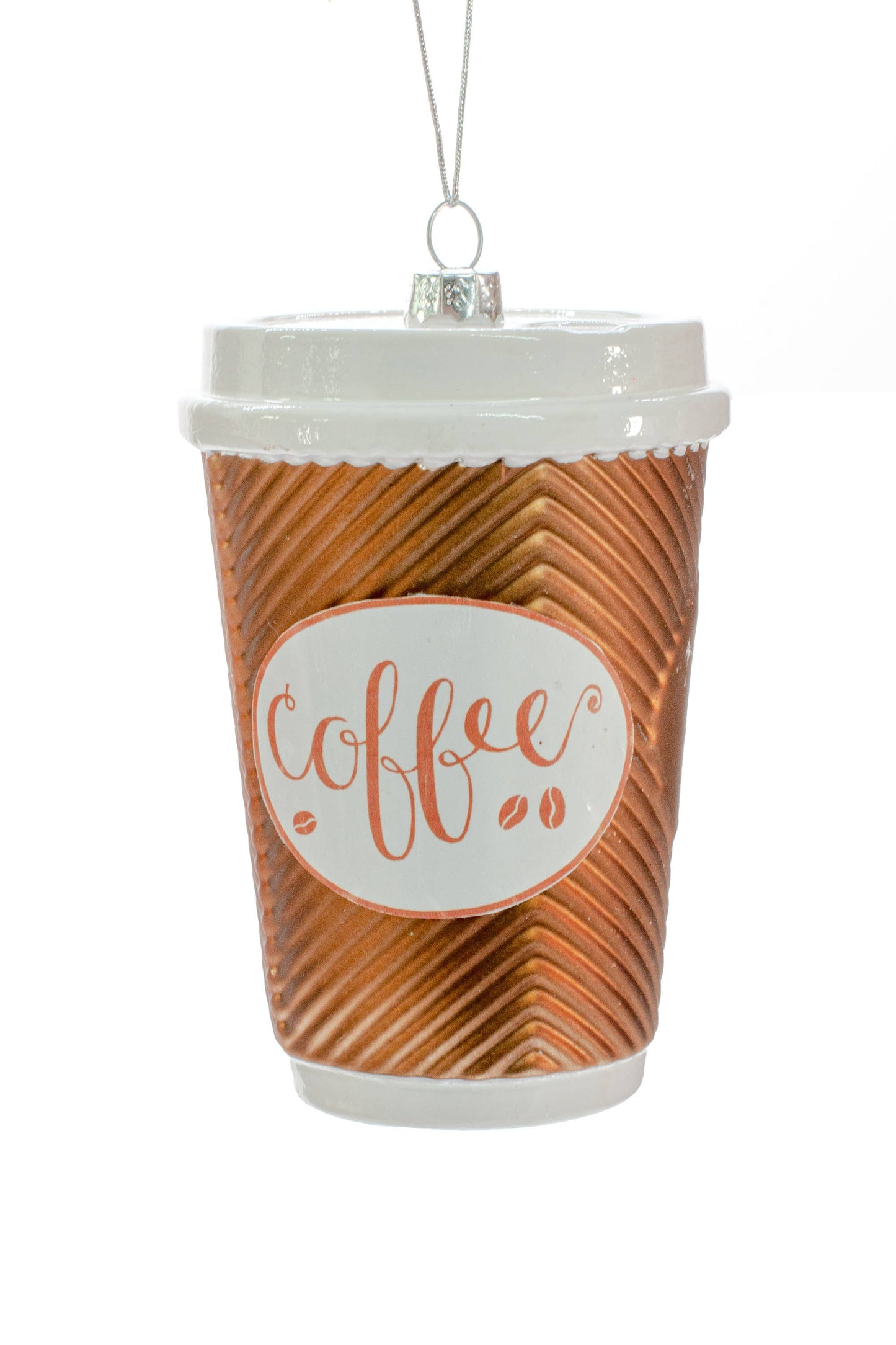 Brown Hanging Coffee Cup Ornament