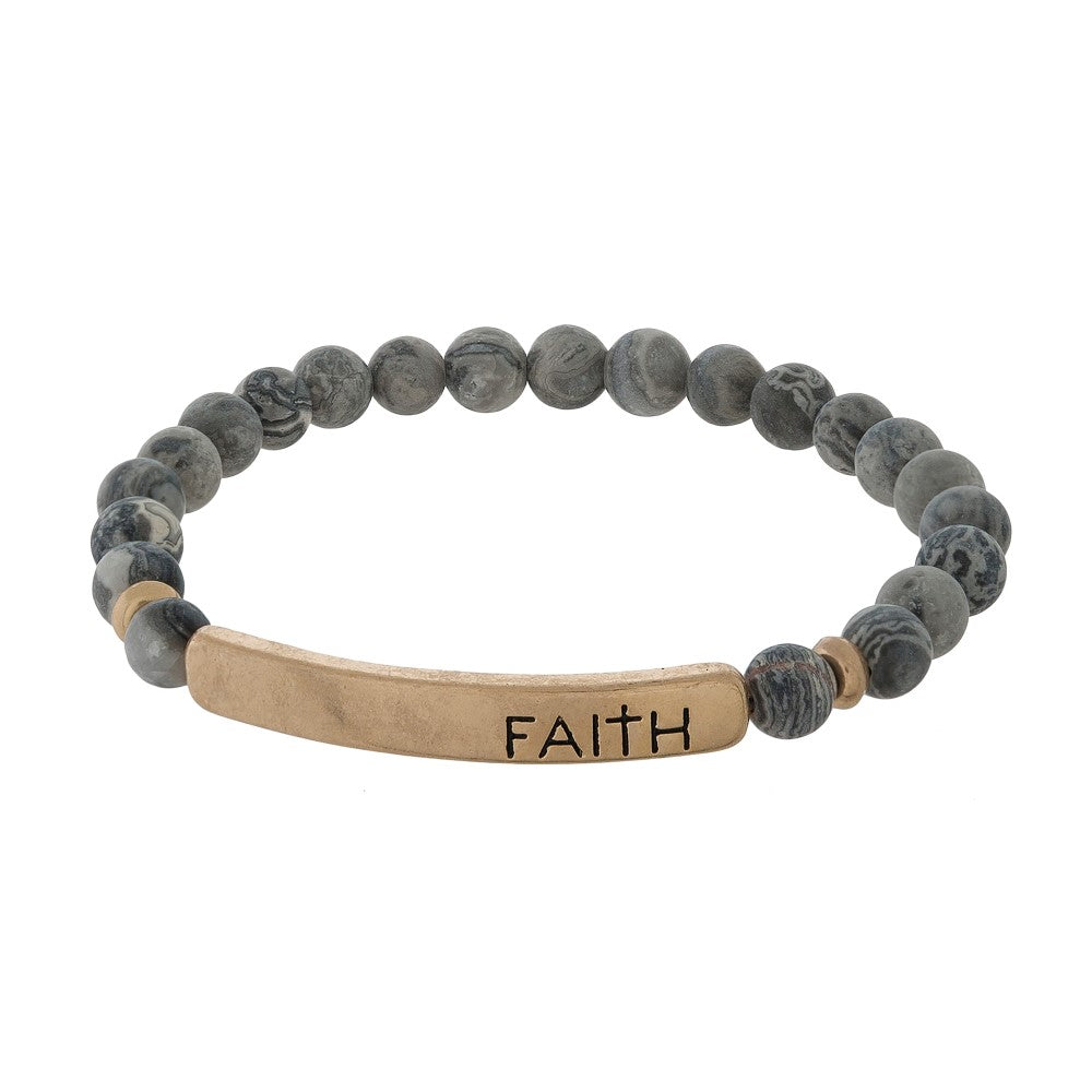 Faith Stretch Bracelet