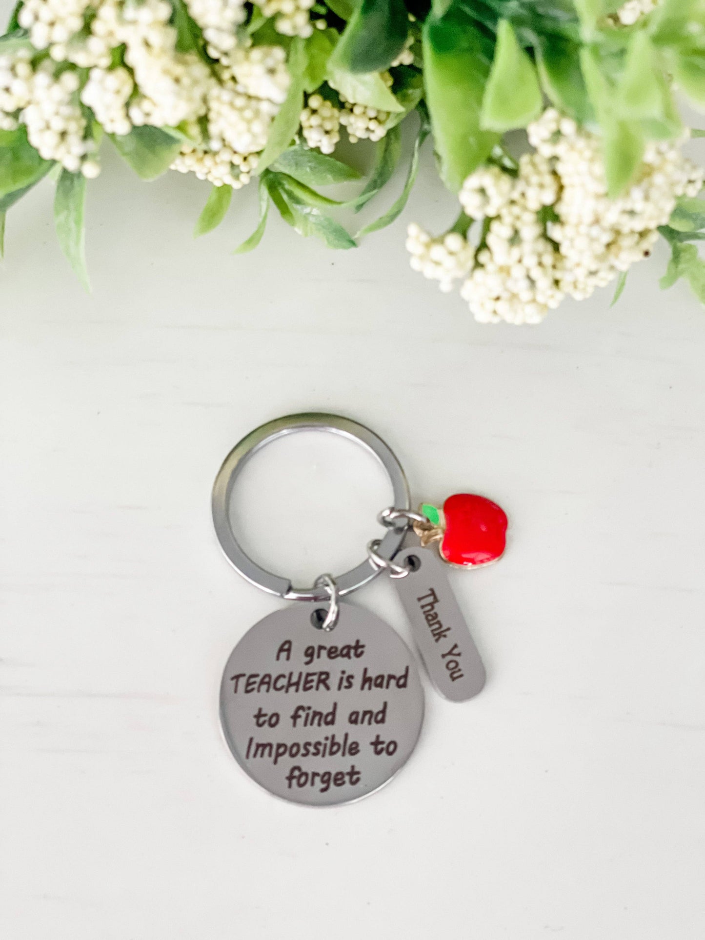 "A Great Teacher" Keychain