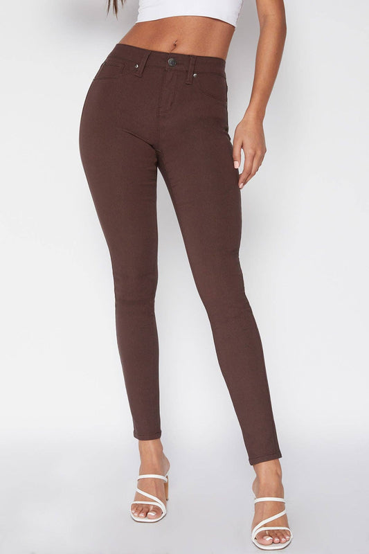 Junior Hyperstretch Mid-Rise Skinny Jean: Small / COCOA