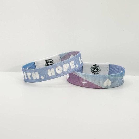 Faith Hope Love NFC Bible Verse Bracelet: Free Luma