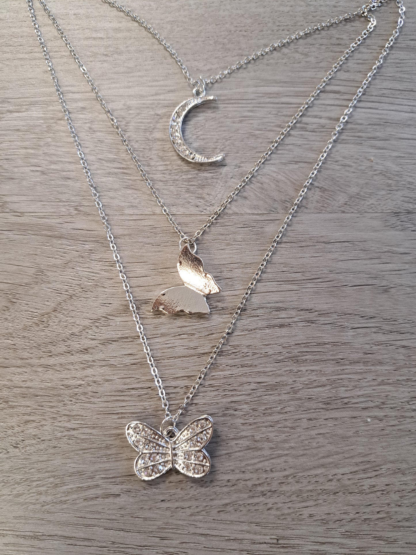 Butterfly In the Sky layered necklace