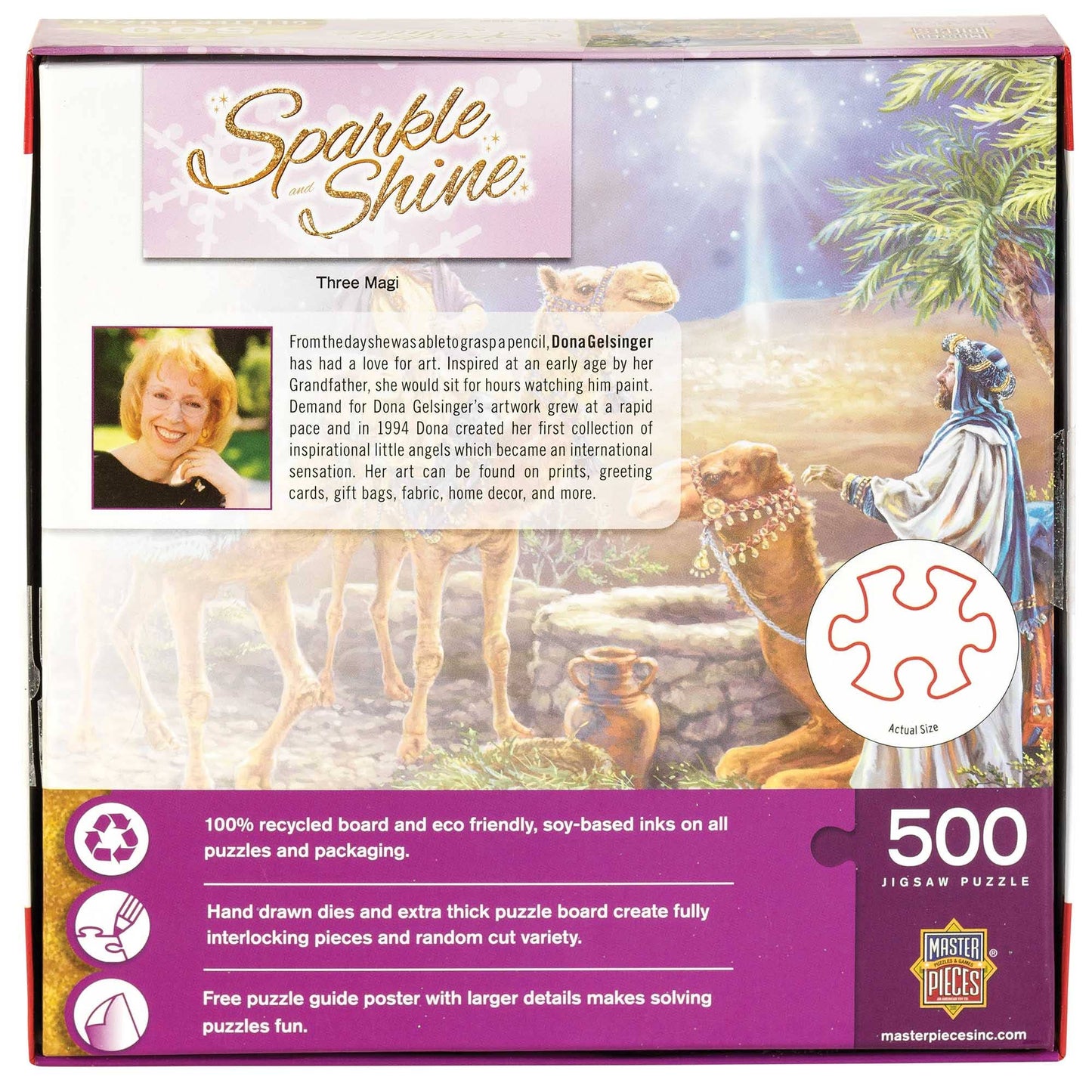 THREE MAGI GLITTER PUZZLE 500 PIECES