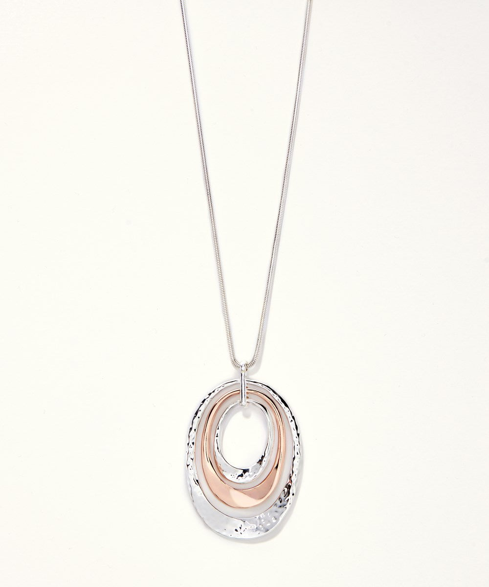 Astral by Charlie Paige Pebbled Oblong Necklace