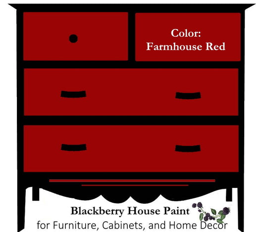 Paint - Blackberry House Paint: Farmhouse Red / 6 ounce