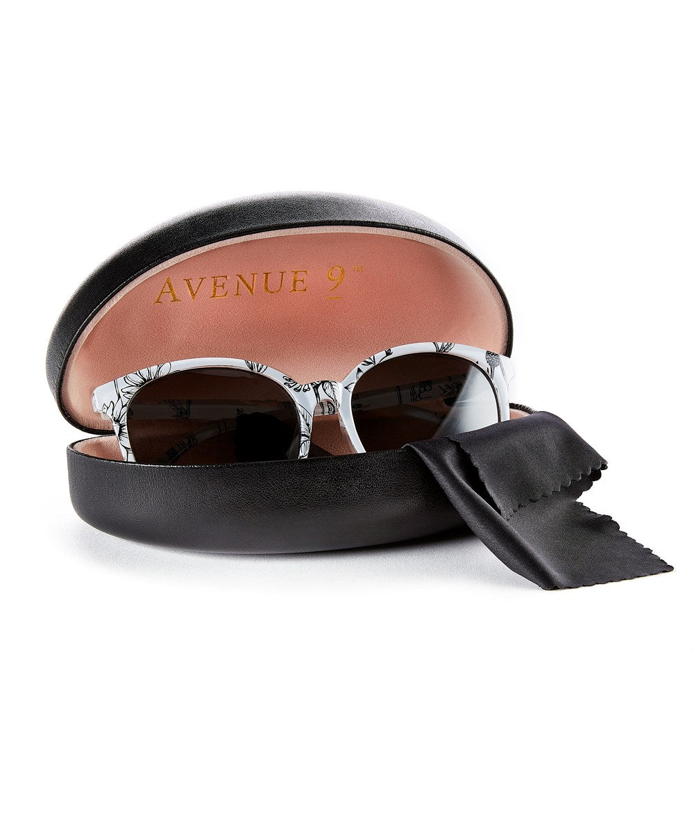 Avenue 9 Sunglasses w/Case & Cloth