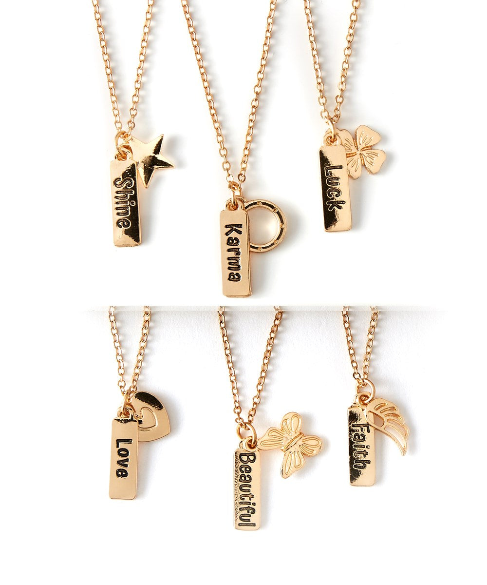 Avenue 9 Sentiment Necklaces