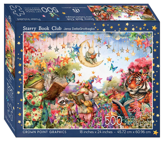 Starry Book Club - 500 piece jigsaw puzzle