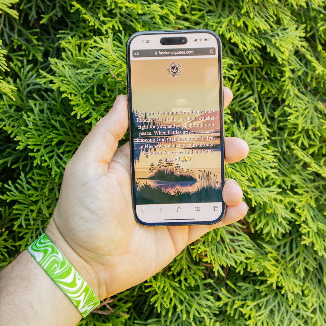 God Vibes Only NFC Bible Verse Bracelet: Small/Youth