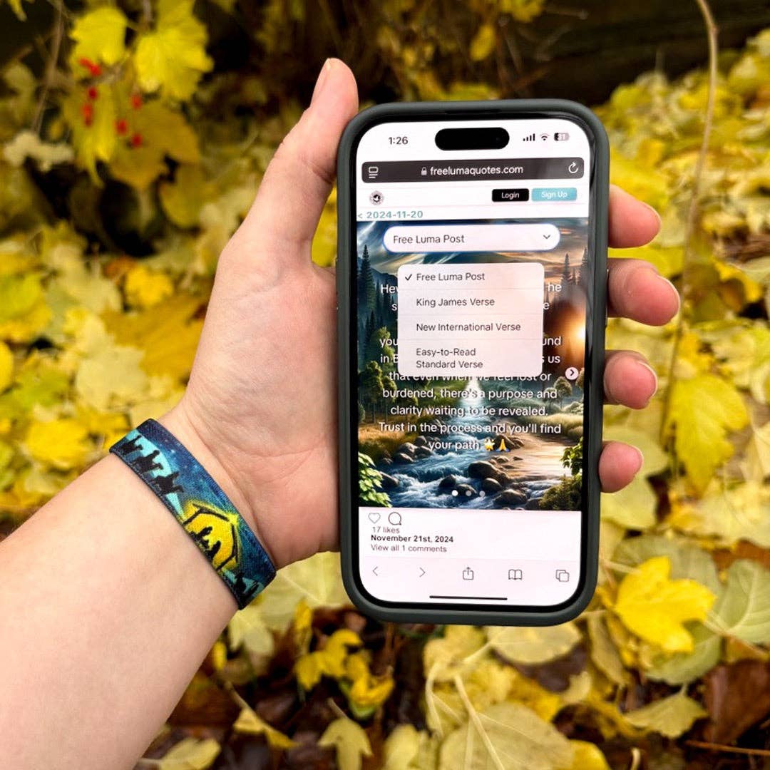 Born To Save NFC Bible Verse Bracelet: Large