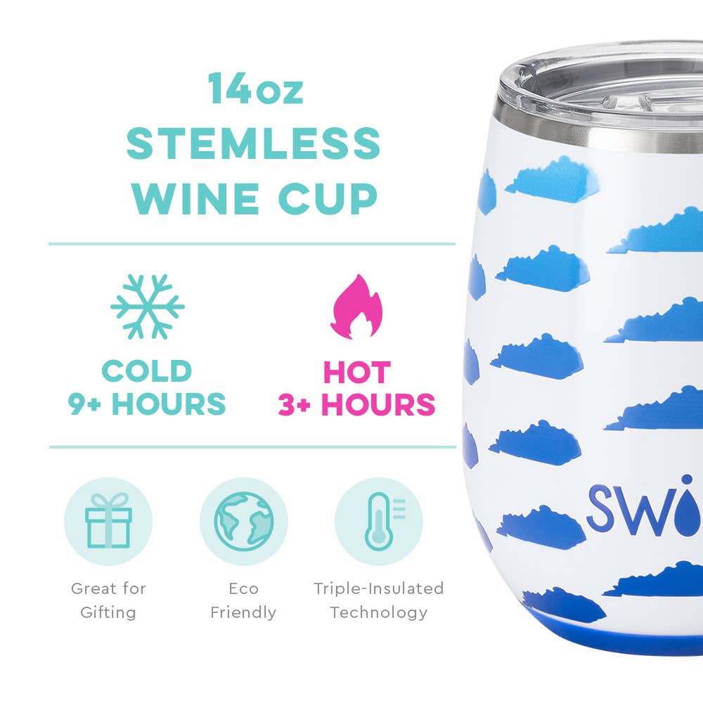 Kentucky Stemless Wine Cup (14oz)