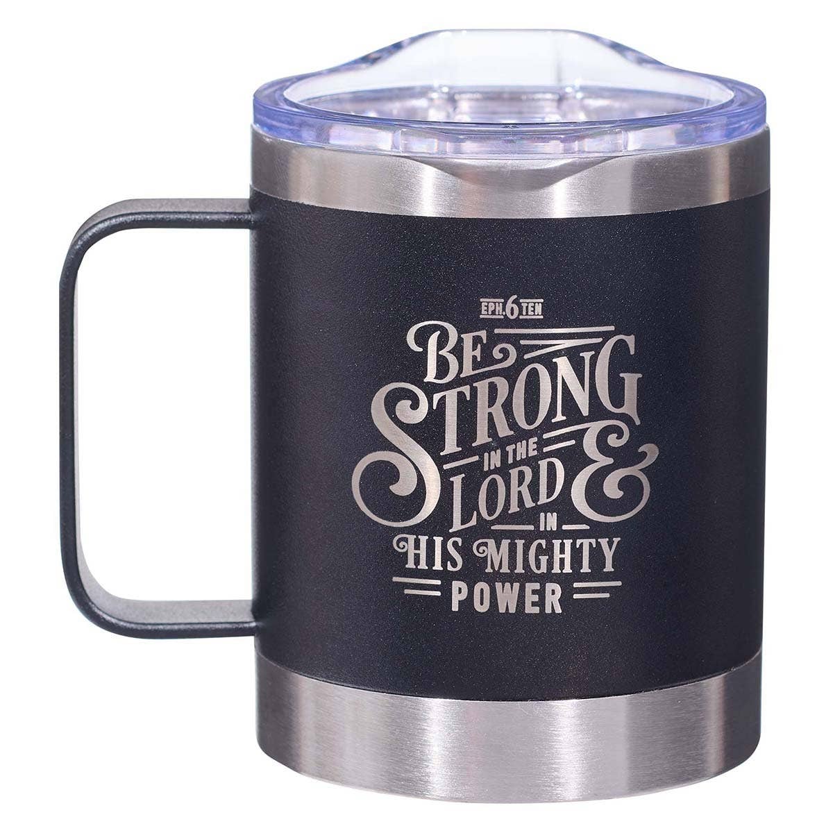 Mug SS Camp Black Be Strong Eph. 6:10