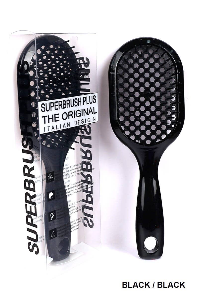 `.Tik Tok Superbrush Plus Detangling Hair Comb: WHITE/BLACK-169773 / OS
