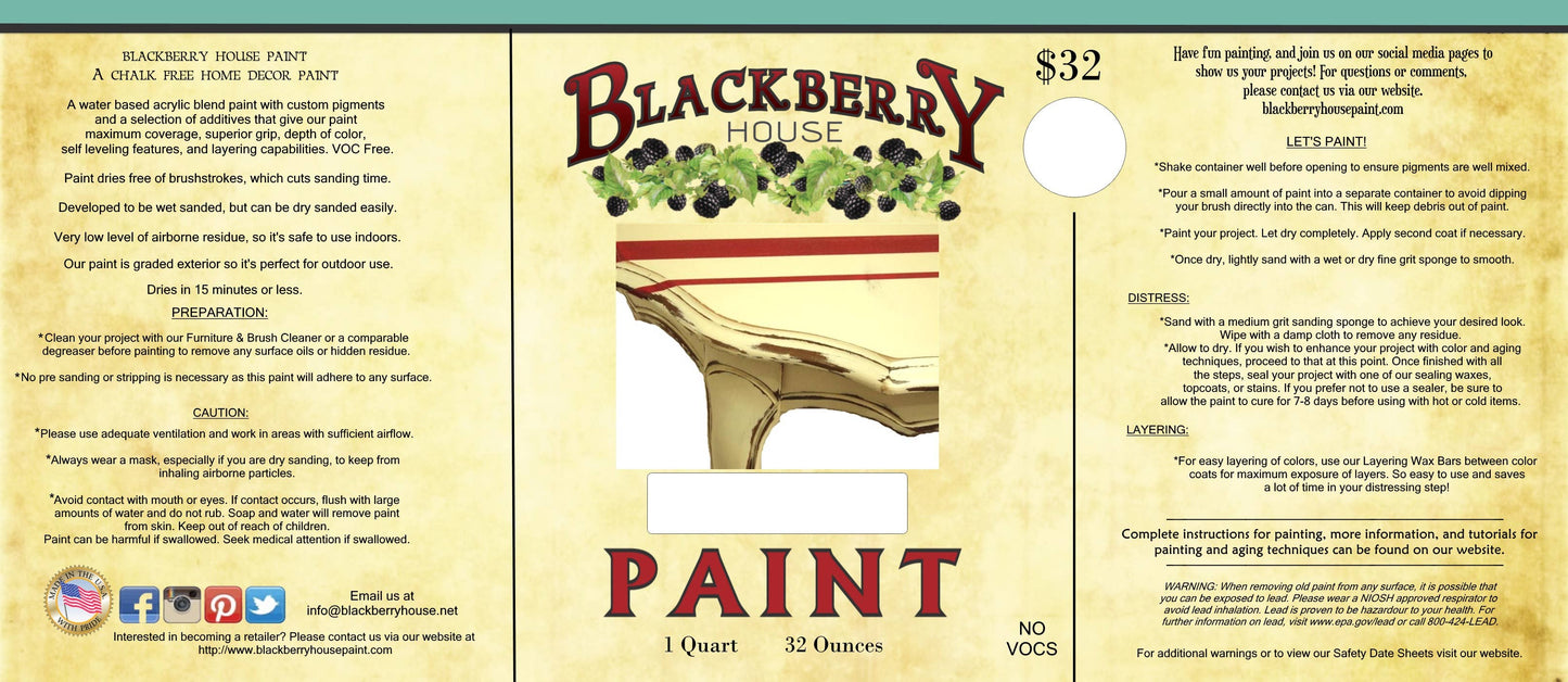 Paint - Blackberry House Paint: Baby Bird / 6 ounce