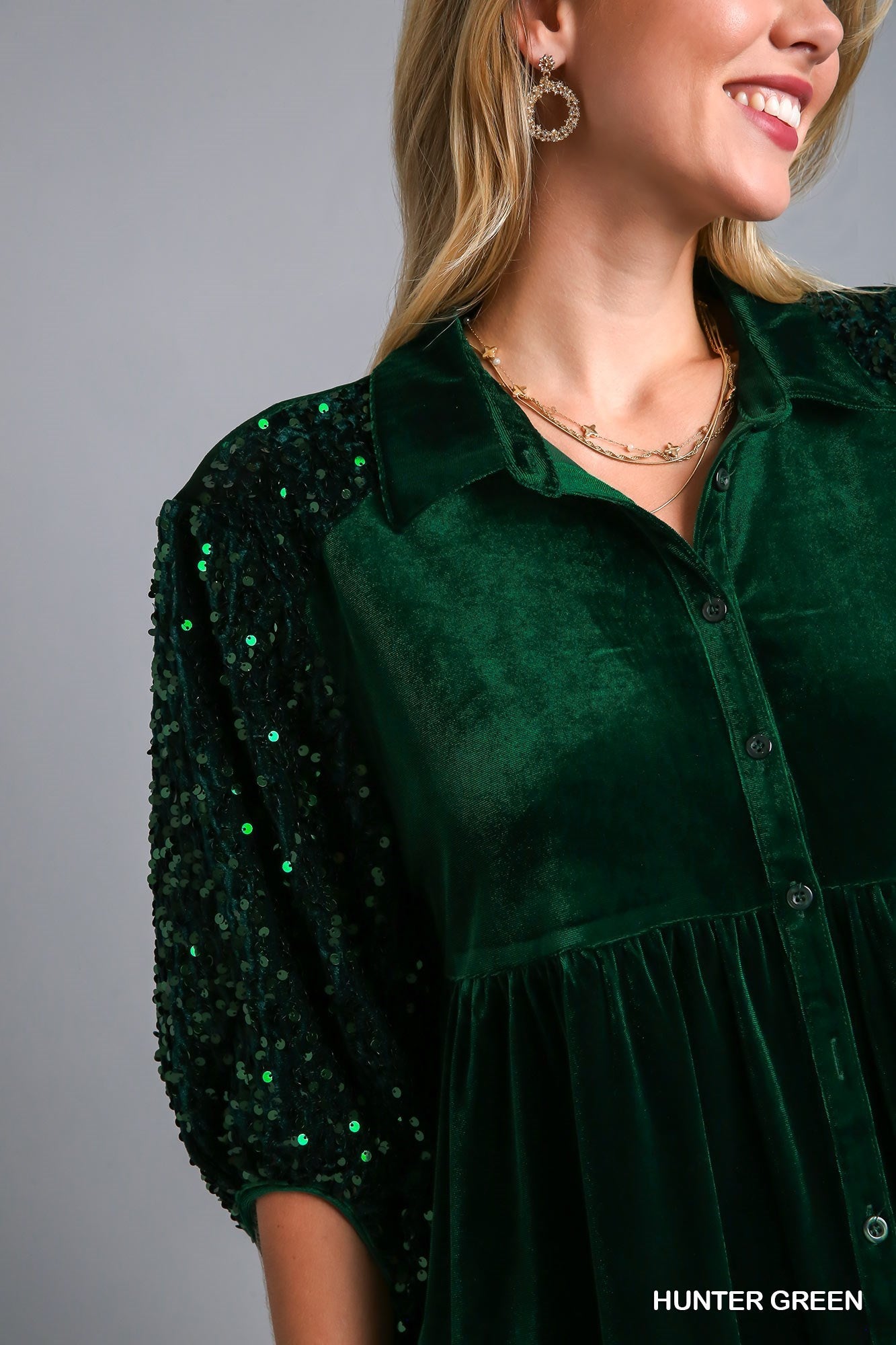 Green Sequin Top – Armoire Boutique