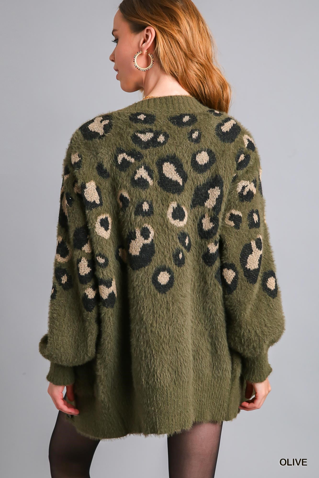 Leopard Sweater Cardigan