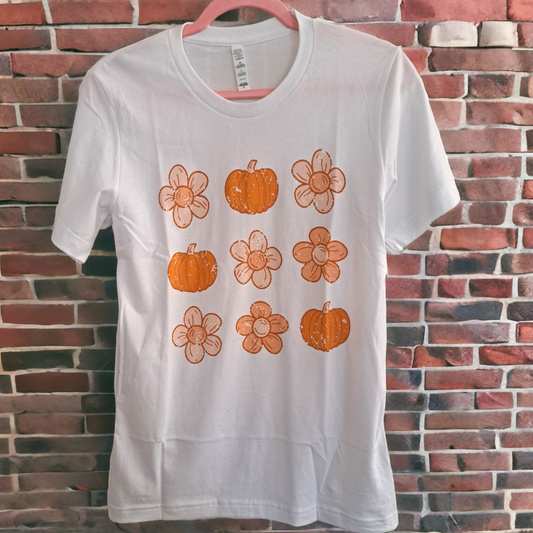Flower and Pumpkins T-shirt