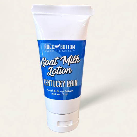 Goat Milk Lotion Squeeze Tubes: Kentucky Rain