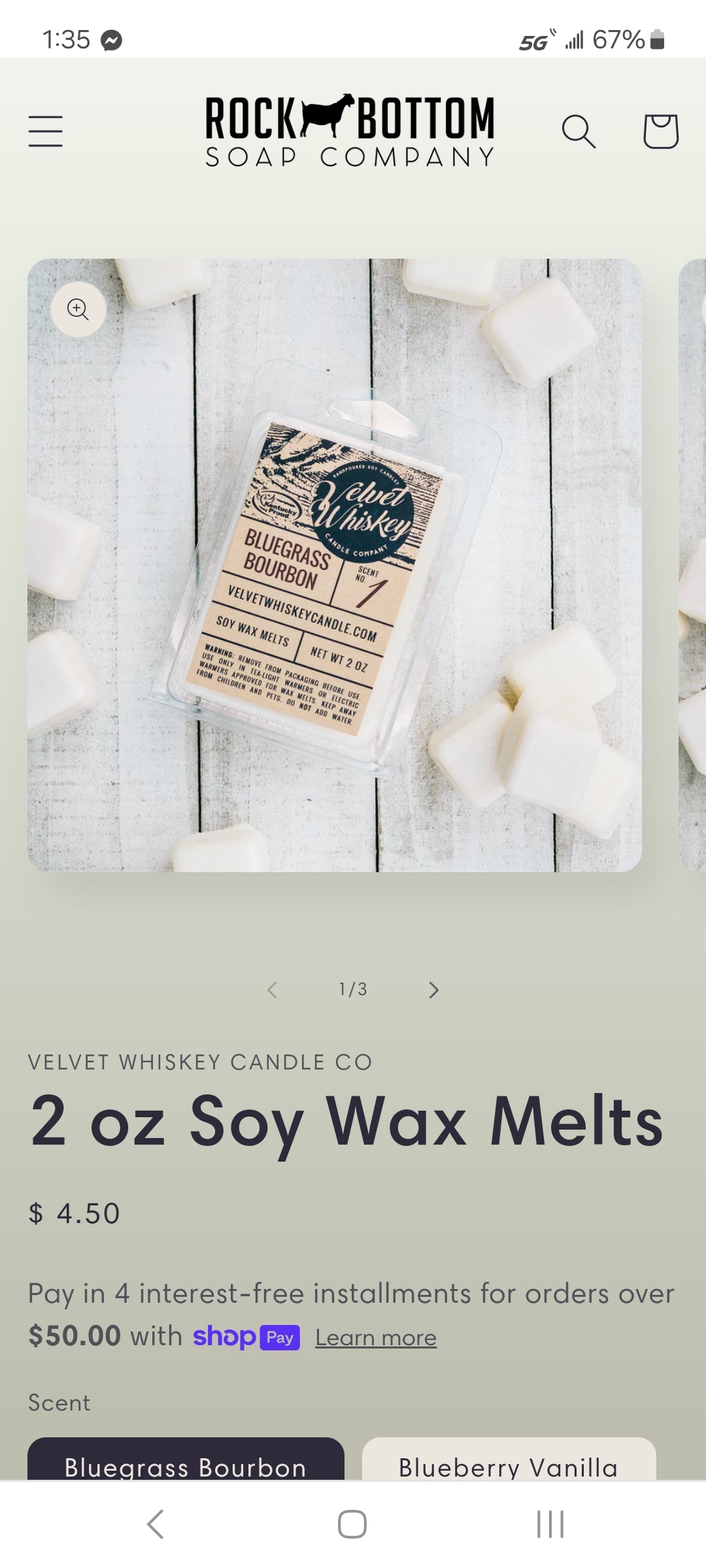 ROCK Bottom Candle Soy Wax Melts