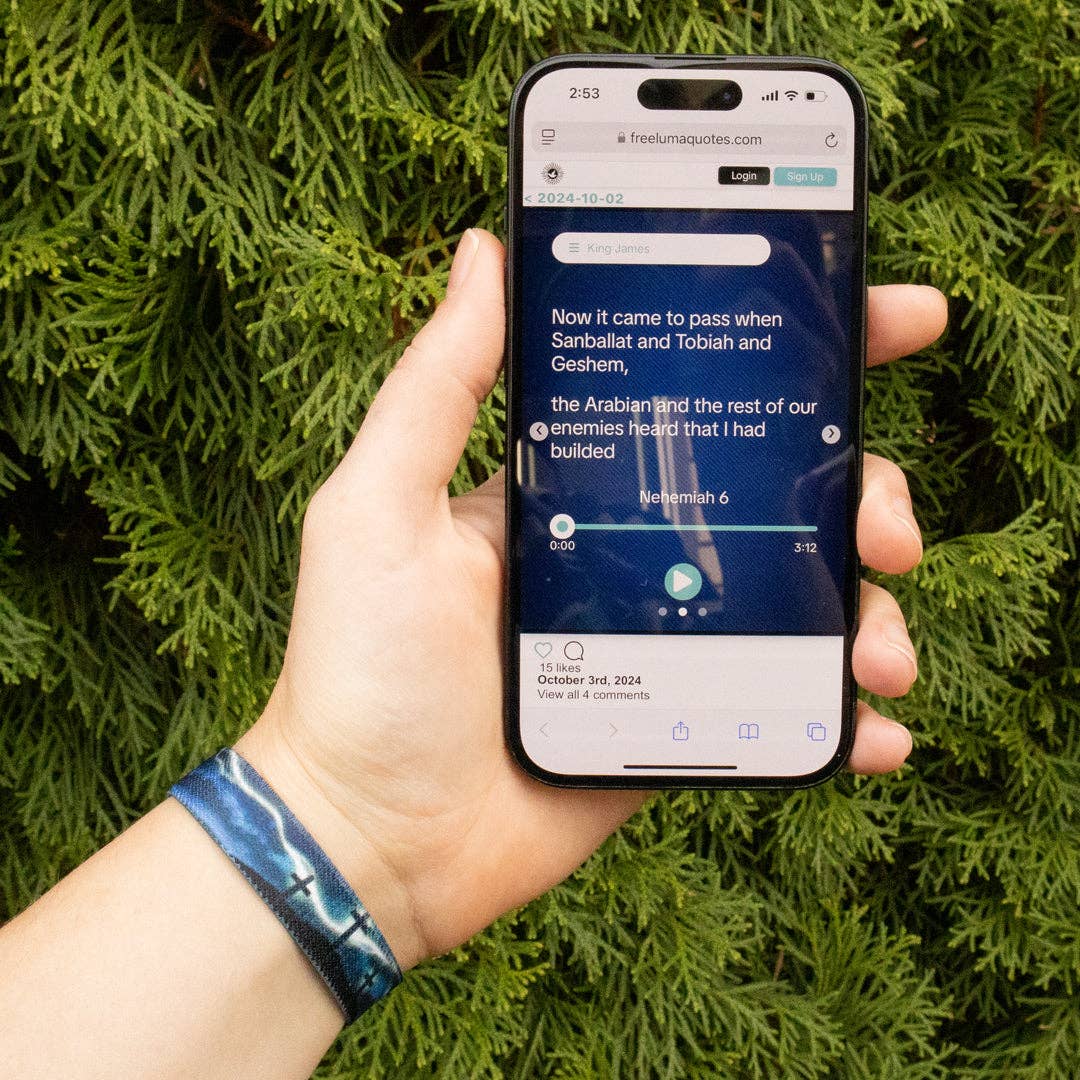 Trust In God NFC Bible Verse Bracelet: Large