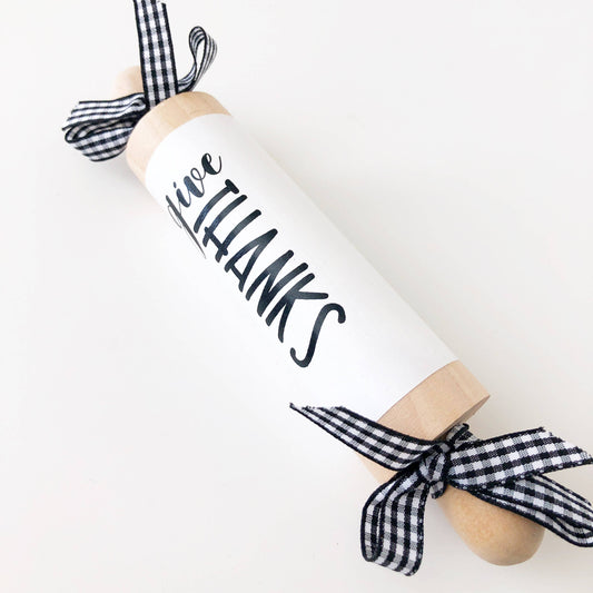 Foundations Decor Decorative Rolling Pins: Give Thanks