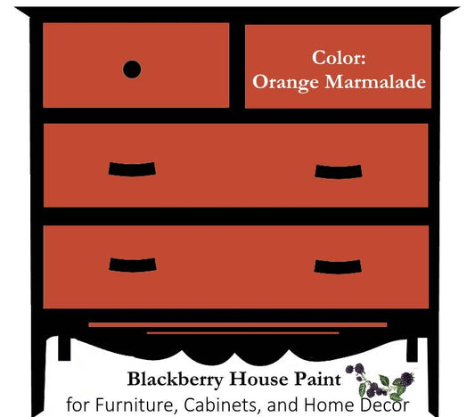 Paint - Blackberry House Paint: Orange Marmalade / 6 ounce