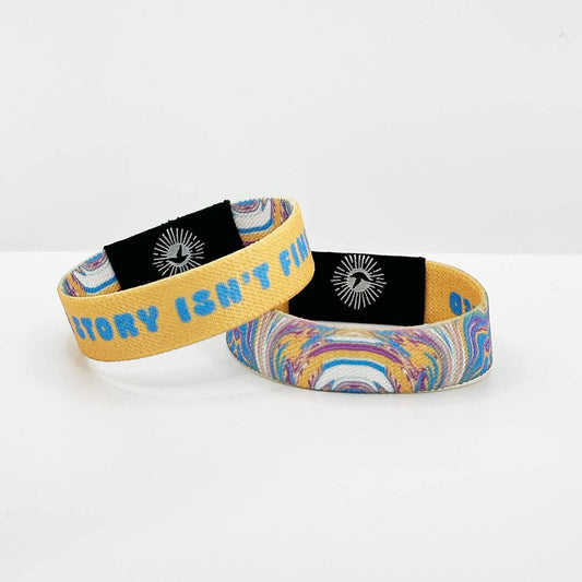 Your Story Isn't Finished NFC Positivity Bracelet: Large