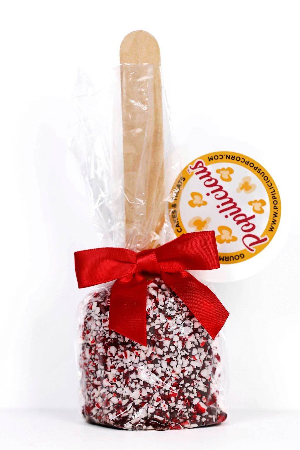 Popilicious Chocolate Covered Candy Cane Marshmallow: Dark Chocolate