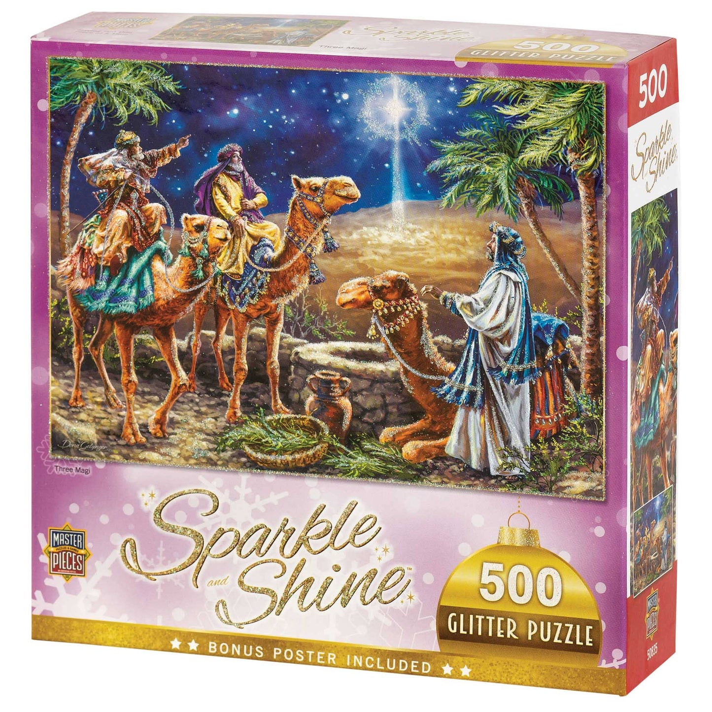 THREE MAGI GLITTER PUZZLE 500 PIECES